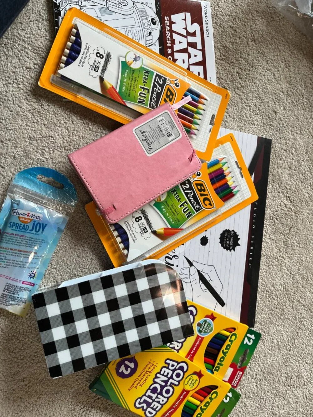 School Supplies Bundle Colored Pencils Pens Notebook Star Wars‎ mixed lot NEW
